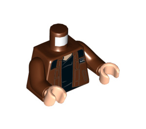 LEGO Han Solo with Reddish Brown Jacket Minifig Torso (973 / 76382)