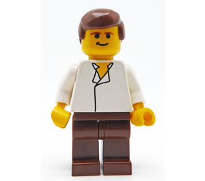 LEGO Han Solo with White Shirt without Wrinkles and Brown Legs Minifigure