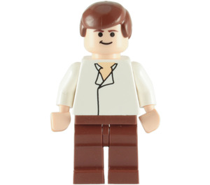 LEGO Han Solo s Bílá Košile bez Wrinkles a Reddish Hnědá Nohy Minifigurka