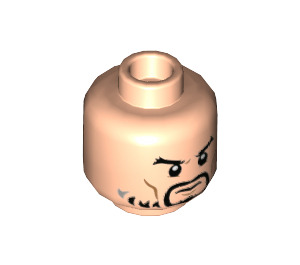 LEGO Hanzo Minifigure Head (Recessed Solid Stud) (3626 / 46823)