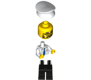 LEGO Harbour Boat Captain Minifigur