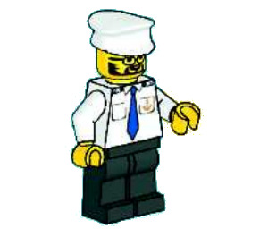 LEGO Harbour Boot Kapitän Minifigur