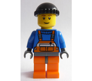 LEGO Harbour Worker mit Schwarz Kappe Minifigur