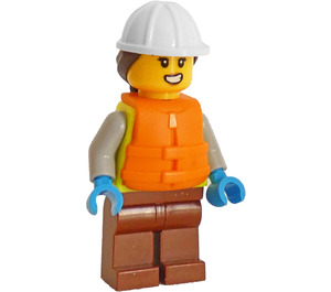 LEGO Harbour Worker con Chaleco salvavidas Minifigura