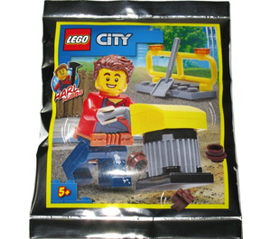 LEGO Harl Hubbs avec Tamping Rammer 952018