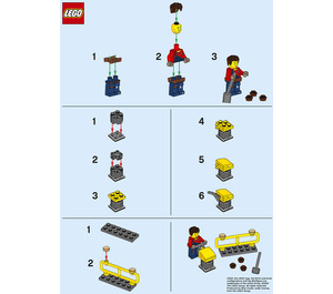 LEGO Harl Hubbs avec Tamping Rammer 952018 Instructions