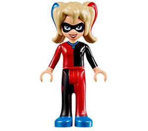 LEGO Harley Quinn met Zwart en Rood Kleding Minifiguur