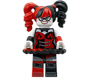 LEGO Harley Quinn med Svart og Rød Tutu Minifigur