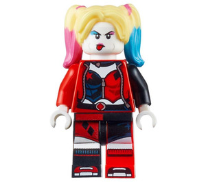 LEGO Harley Quinn with Eye Shadow and Bright Light Yellow Hair Minifigure