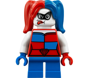 LEGO Harley Quinn mit Tongue Out und Kurz Beine Minifigur