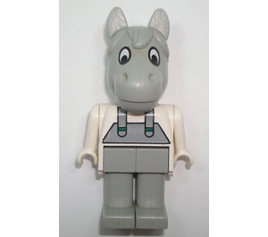 LEGO Harry Paard Grijs met Suspenders Fabuland-figuur