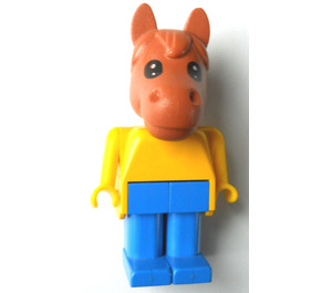 LEGO Harry Cavallo con Giallo Superiore Blu Gambe Figura Fabuland