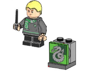 LEGO Harry Potter 2024 Advent Calendar Set 76438-1 Subset Day 6 - Draco Malfoy and Slytherin Tile