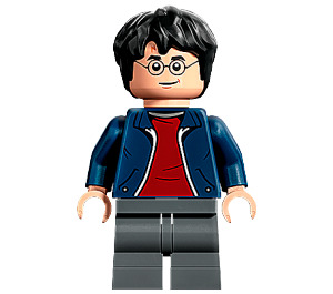 LEGO Harry Potter (Dark Azul Chaqueta con Zipper) Minifigura