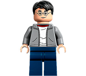 LEGO Harry Potter (Šedá Bunda over Bílá Košile) Minifigurka