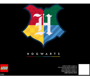 LEGO Harry Potter Hogwarts Crests Set 31201 Instructions
