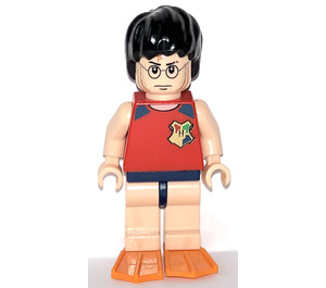 LEGO Harry Potter in Tournament Swimsuit en flippers minifiguur