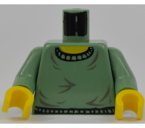 LEGO Harry Potter Torso with Sand Green Arms and Yellow Hands (973)