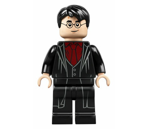 LEGO Harry Potter with Black Robe and Dark Red Shirt Minifigure