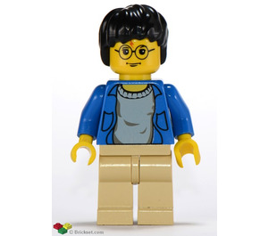 LEGO Harry Potter mit Blau Open Sweater Minifigur