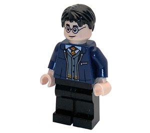 LEGO Harry Potter med Dark Blå Jakke og Grå Sweater Minifigur