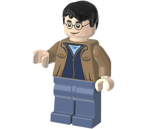 LEGO Harry Potter with Dark Tan Jacket and Sand Blue Legs Minifigure