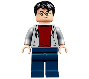 LEGO Harry Potter mit Grau oben Minifigur