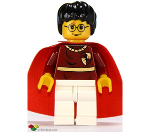 LEGO Harry Potter med Gryffindor Quidditch Uniform med hvid Ben og Gul Hoved Minifigur