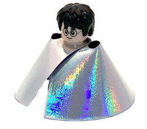 LEGO Harry Potter med Gryffindor Robe Open og Korte ben med Invisibility Cloak Minifigur