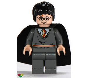 LEGO Harry Potter mit Lightning Scar, Gryffindor Stripe, Striped Tie und Umhang Minifigur