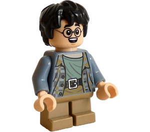 LEGO Harry Potter с Sand Син Яке и Broken Очила Минифигурка