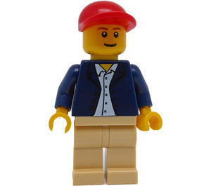 LEGO Harvester Driver Minifigure with Long Cap