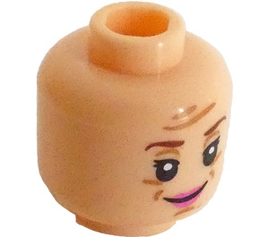 LEGO Head with Delores Umbridge Decoration (Recessed Solid Stud) (3626)