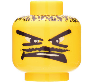 LEGO Head with Facial Hair (Safety Stud) (3626)