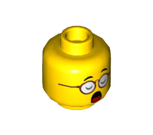 LEGO Head with Glasses (Recessed Solid Stud) (3626 / 76824)