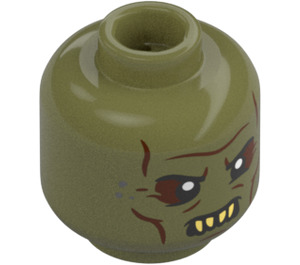 LEGO Head with Troll Face (Recessed Solid Stud) (3274 / 108345)