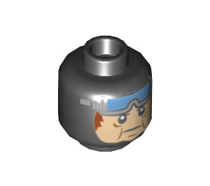 LEGO Headless Horseman/Elwood Grue Minifigure Diriger (Goujon solide encastré) (3626 / 22418)