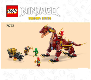 LEGO Heatwave Transforming Lava Dragon Set 71793 Instructions