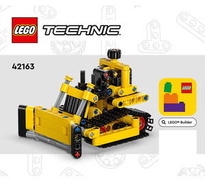 LEGO Heavy-Duty Bulldozer Set 42163 Instructions