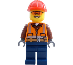 LEGO Heavy-Haul Train Construction Worker Figurine