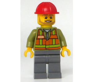 LEGO Heavy-Haul Trein Worker Minifiguur