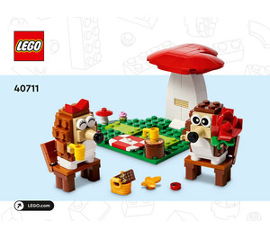 LEGO Hedgehog Picnic Date Set 40711 Instructions