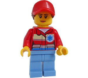 LEGO Helicopter Medic with Red Hat Minifigure