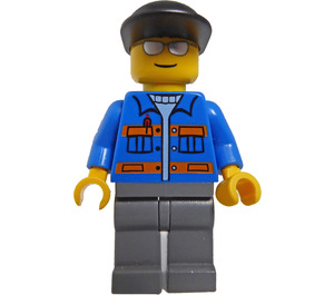 LEGO Helikopter Transport Worker Minifiguur