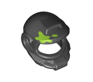 LEGO Helmet with Lime Paint Spot (13554)