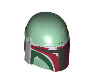 LEGO Helmet with Sides Holes with Dark Red Boba Fett Markings (3807 / 104328)