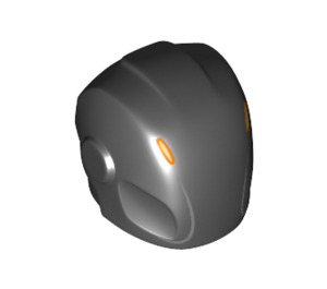 LEGO Helmet with Smooth Front with Rinzler Orange Slits (28631 / 39148)
