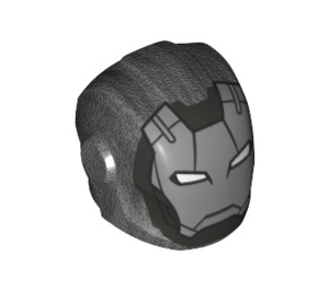 LEGO Helmet with Smooth Front with Silver Iron Man Mask (28631 / 69165)