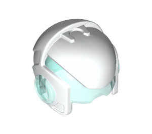 LEGO Helmet with Transparent Light Blue Visor (19023)