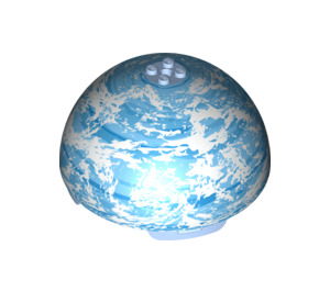 LEGO Hemisphere 11 x 11 mit Bolzen auf oben mit Planet Endor (13271 / 98107)